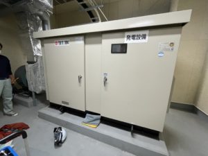 【長岡市】発電機負荷試験　(出力:100kVA/80kW　電圧:200V)