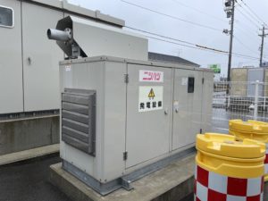 【黒部市】発電機負荷試験　(出力:72kVA/57.6kW　電圧:220V)