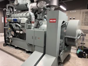 【新潟市】発電機負荷試験　(出力:1000kVA/800kW　電圧:6600V)